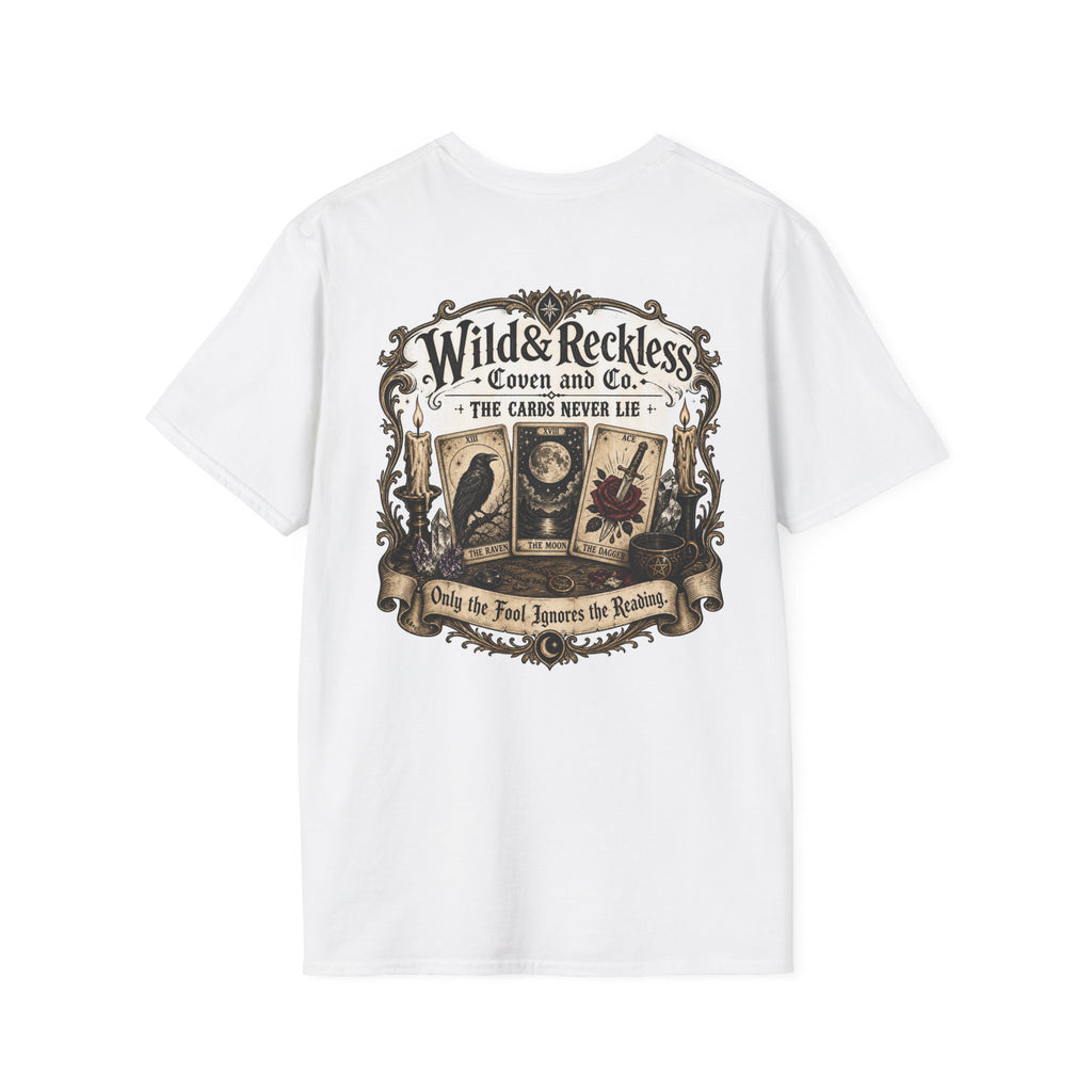 The Cards Never Lie Wild & Reckless Coven Raven Badge T-Shirt