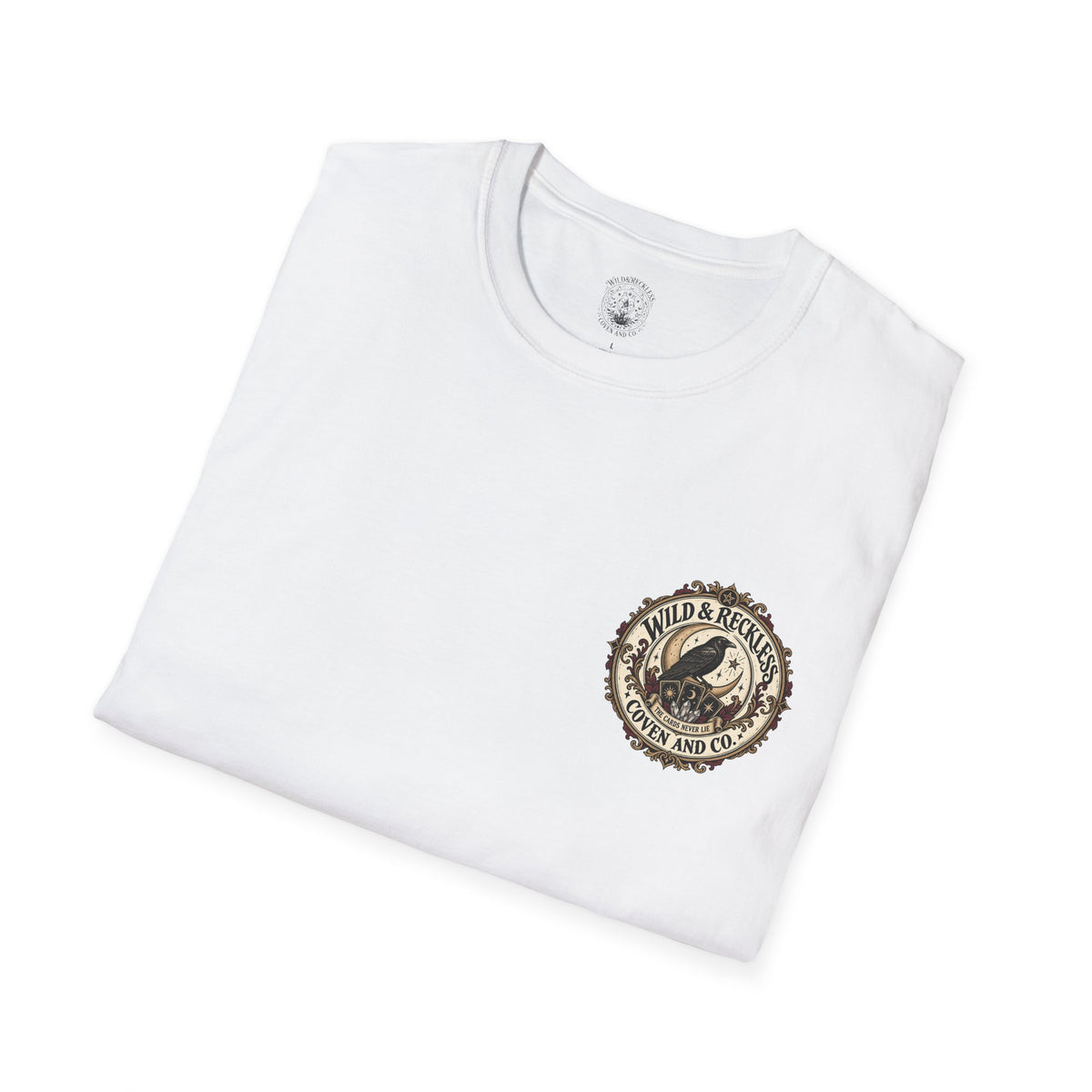 The Cards Never Lie Wild & Reckless Coven Raven Badge T-Shirt
